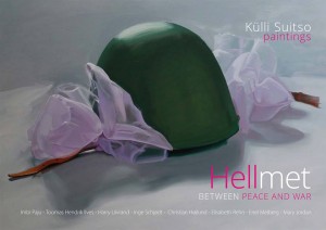 Hellmet Between Peace and War - ArtBook cover - Külli Suitso, paintings, 2017.