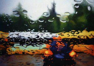 Steen Larsen - Come rain or come shine. Oil on canvas 100x140 cm 