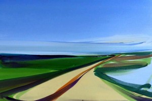 Camilla West - Road - olie på lærred, 40x60 cm